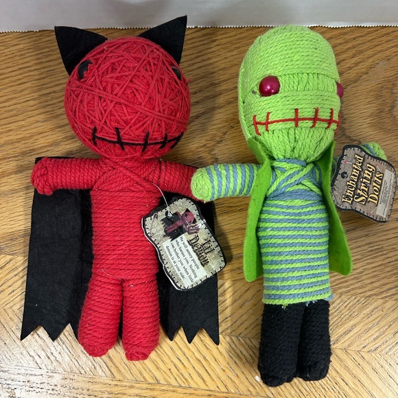 NWT! Enchanted String Dolls. Vampire and Mummy Set of Two. - Picture 3 of 6